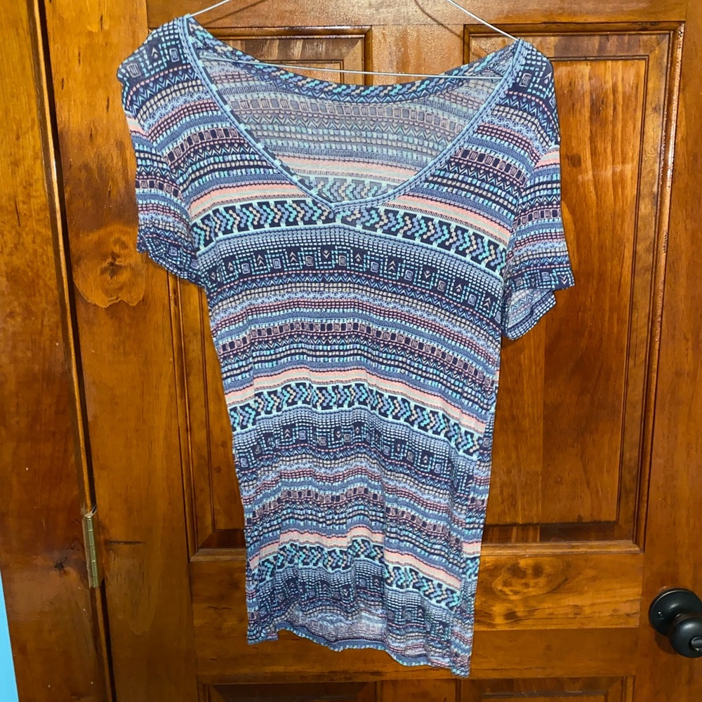 Patterned Mudd Tee